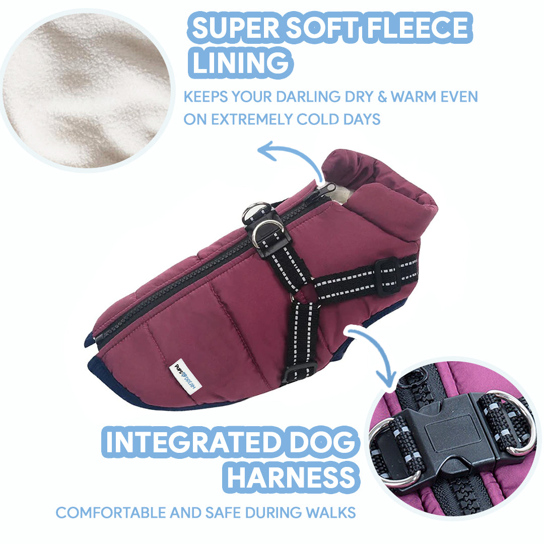 Waterproof Dog Fleece Coat